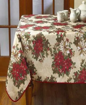 Euro Seasonal Garden Fabric Tablecloth