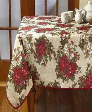 Euro Seasonal Garden Fabric Tablecloth