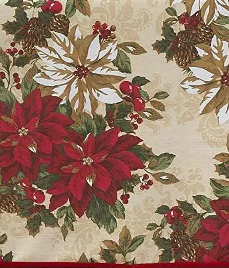 Euro Seasonal Garden Fabric Tablecloth