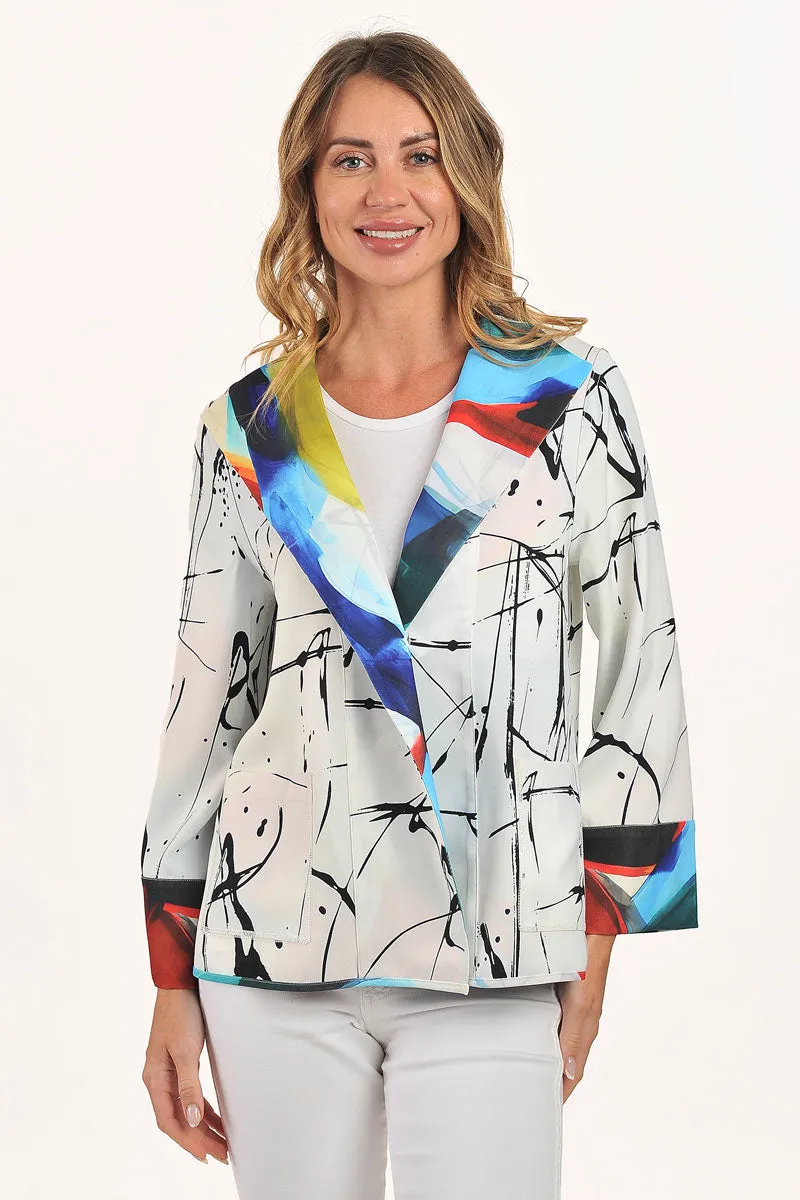 Lemon Grass Single Button Reversible Jacket