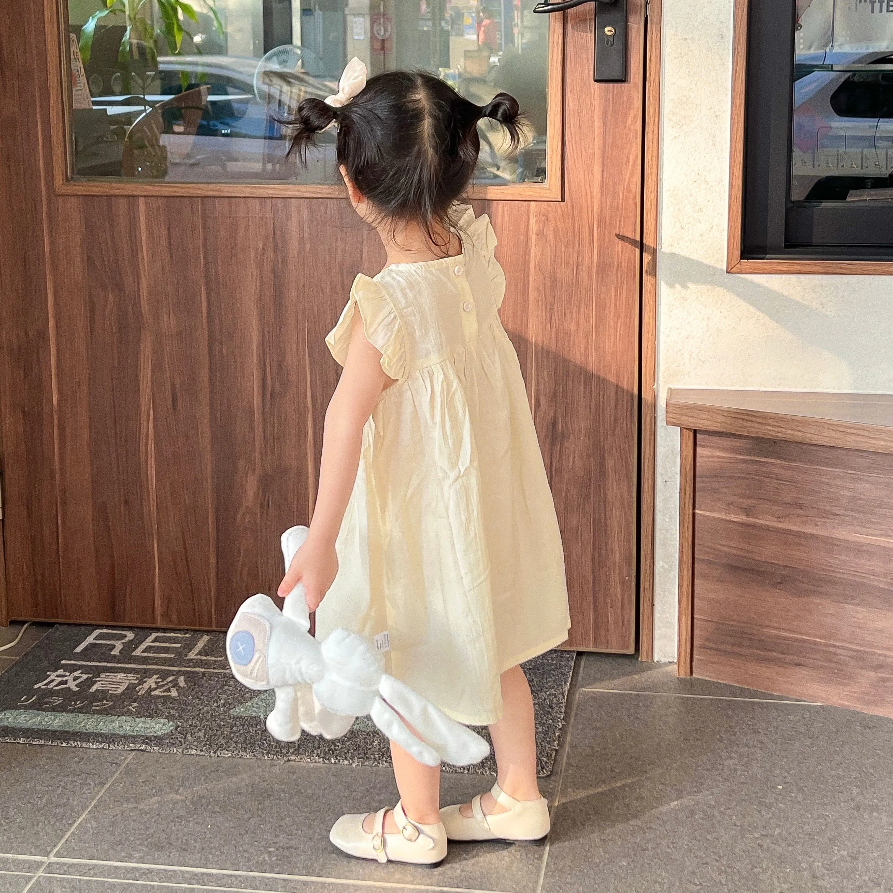 Nicole Pleated Ruffled Sleeveless Dress