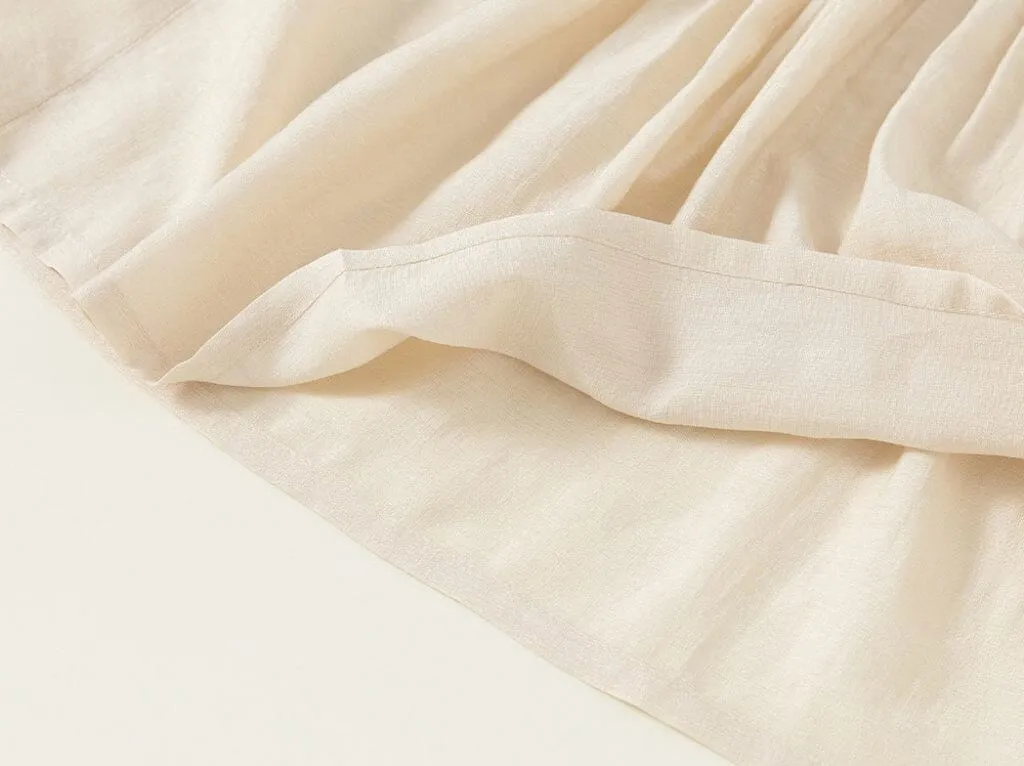 Nicole Pleated Ruffled Sleeveless Dress