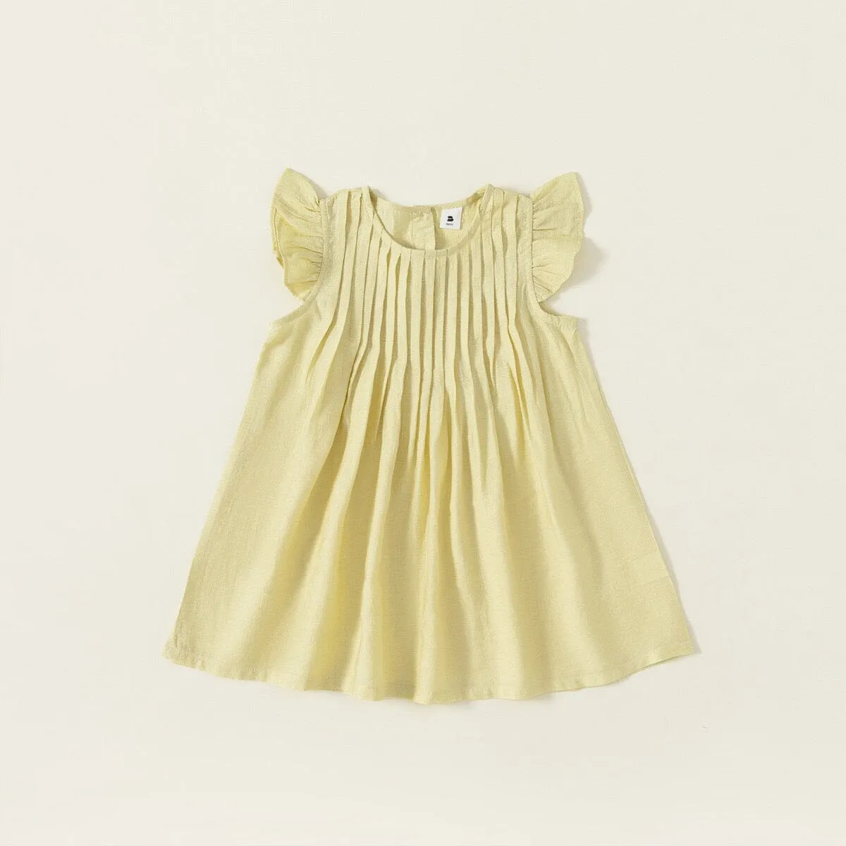 Nicole Pleated Ruffled Sleeveless Dress