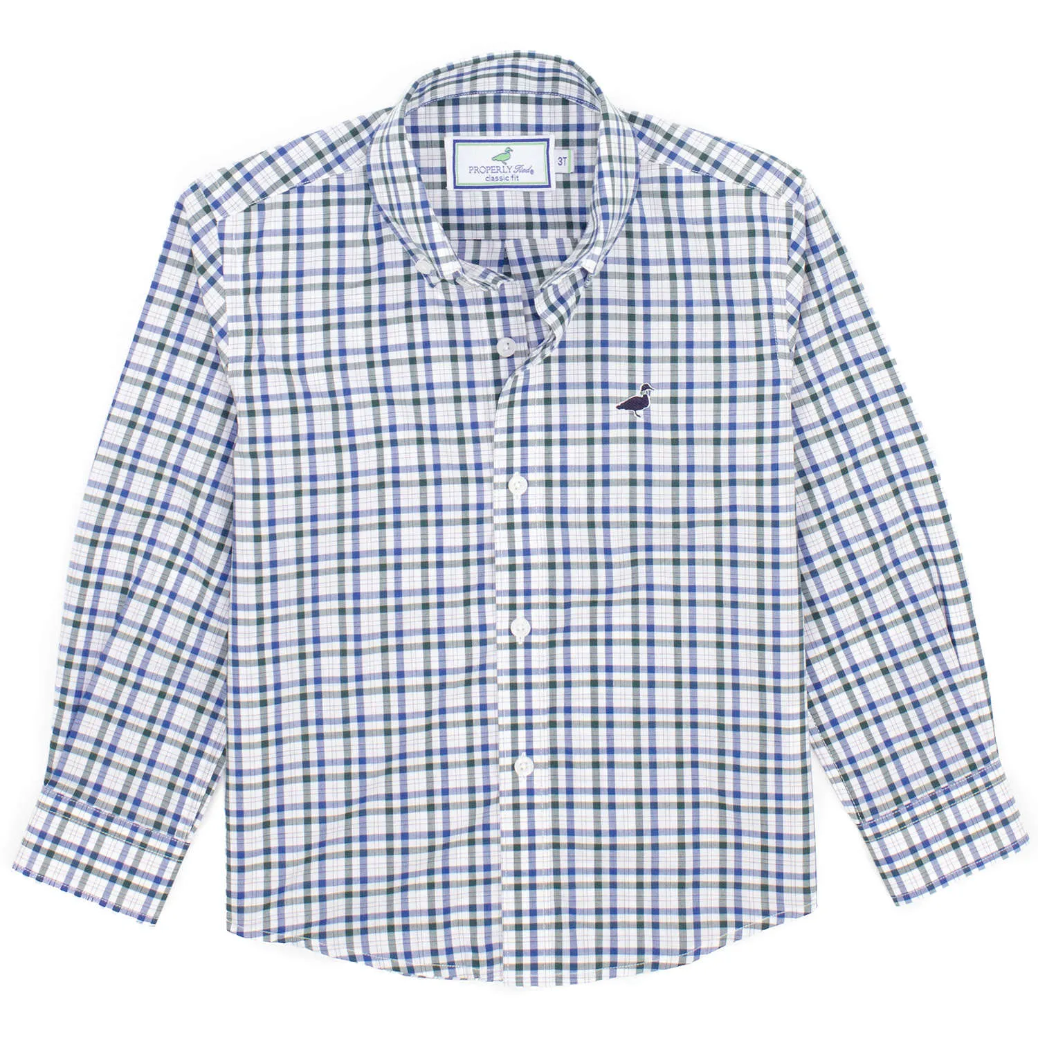 Properly Tied Boys Seasonal Sportshirt | Mallard