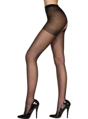 Sheer Crotchless Pantyhose