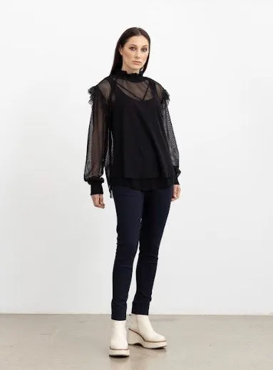 Soho Mesh Top - Black
