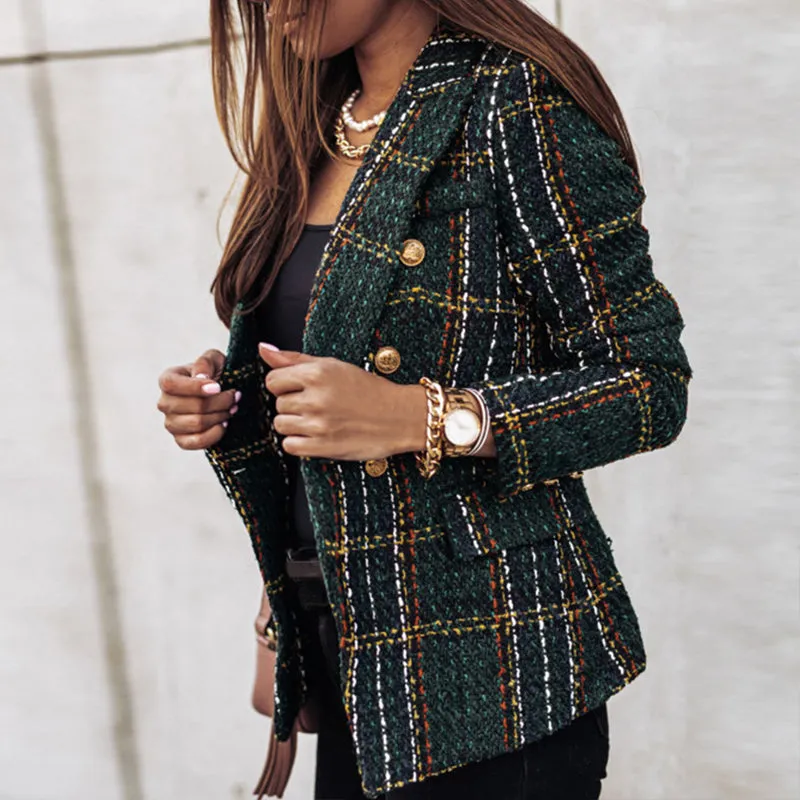 Violet | Stylish Checked Blazer