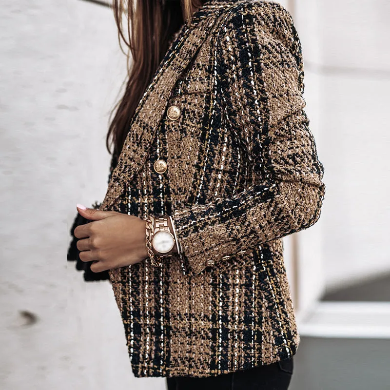 Violet | Stylish Checked Blazer