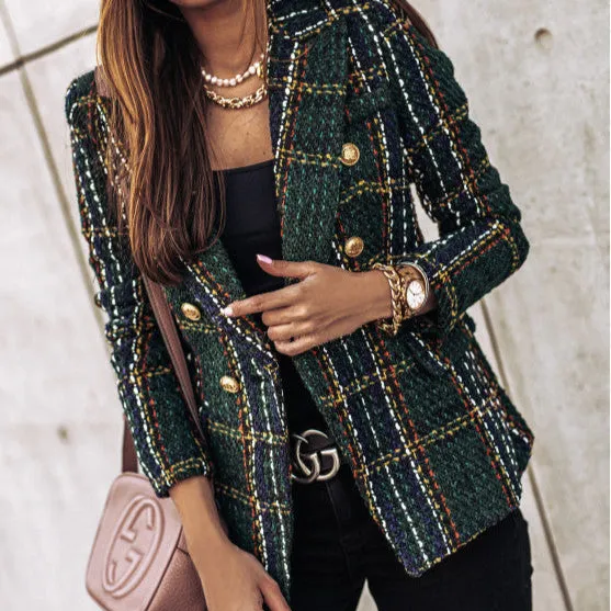 Violet | Stylish Checked Blazer